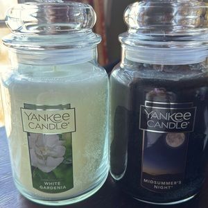 Two Yankee Candles. Never used.